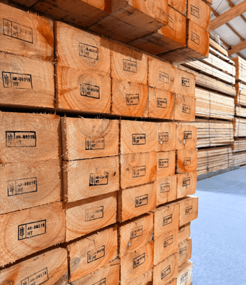 Madera certificada NIMF 15 para pallets de exportación