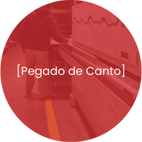 pegado de canto